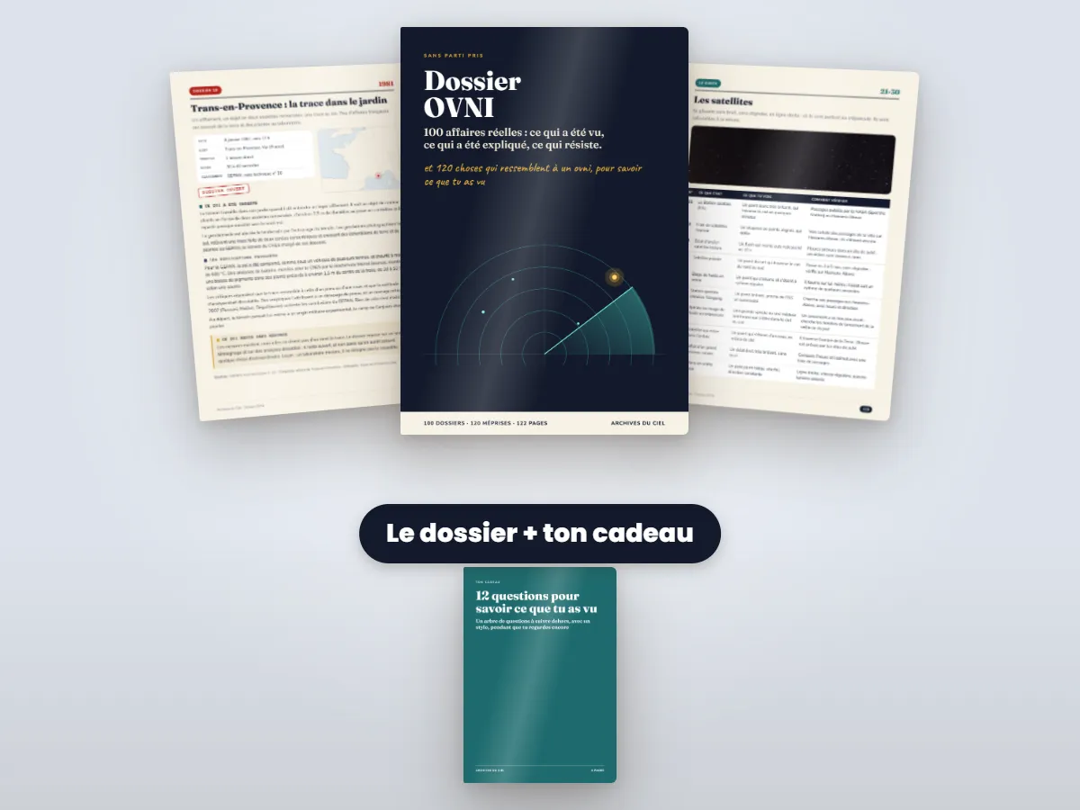 Le Dossier OVNI et ton cadeau, 12 questions pour savoir ce que tu as vu